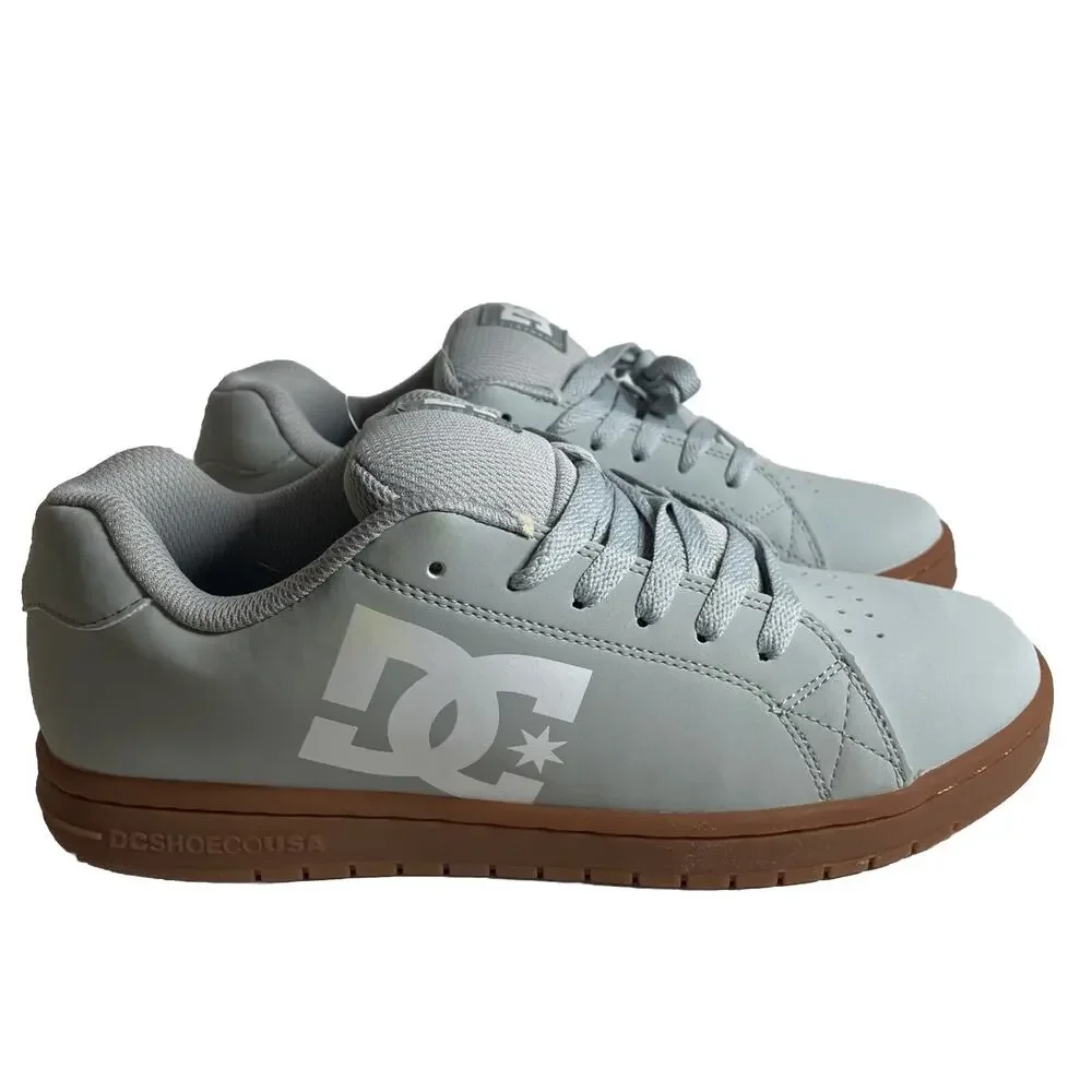 DC Shoes Gaveler Men’s Lace Up Skate Shoes Sz 9 Grey w/ Gum Sole NWOB